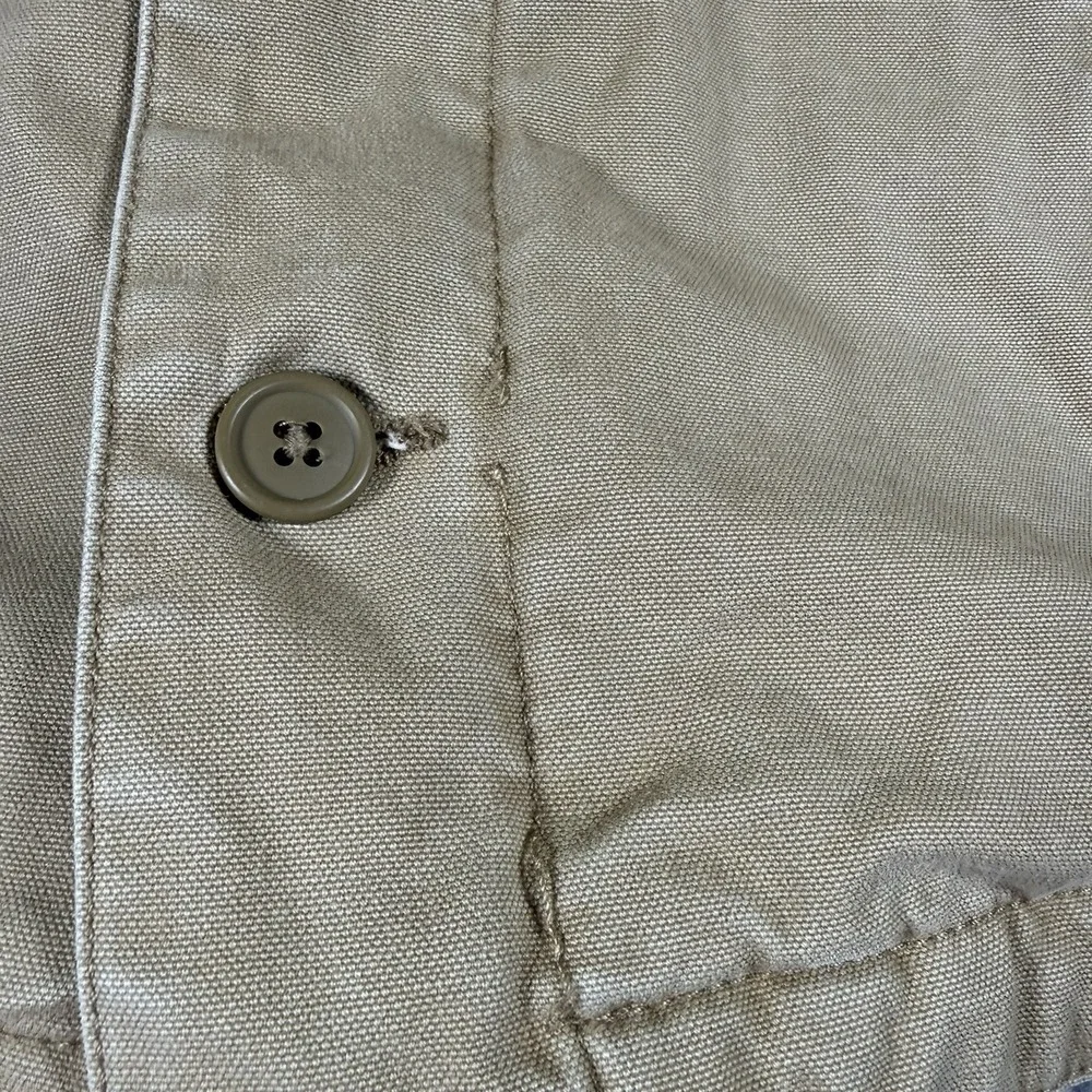 Vintage Gap Chore Coat Kids XL (12) Brown Canvas Barn Outdoor Button Zip Up